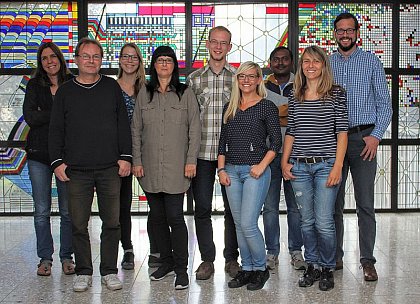 Arbeitsgruppe Junker 2017
v.l.n.r.: Eva Grafahrend-Belau, Heiko Noack, Susanne
Junghanns, Angela Ernst, Chris Richter, Marén Podewski,
Somnath Koley, Susann Aue, Björn Junker